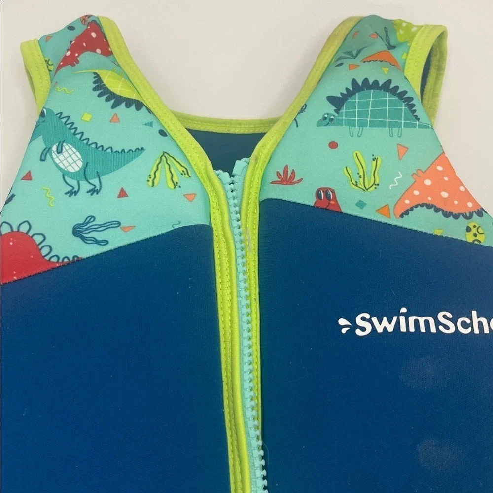 SwimSchool Kids' Blue and Green Swim Vest